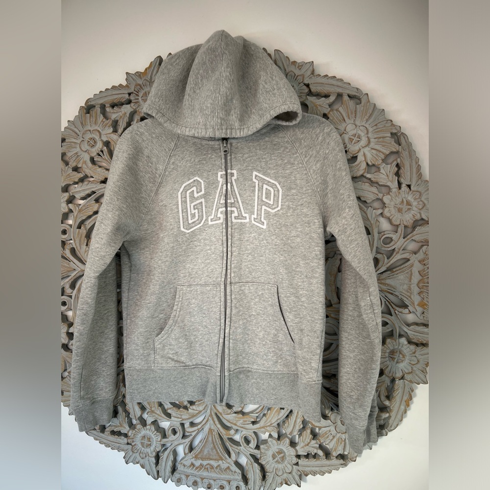 Gap gray hoodie full zip size small